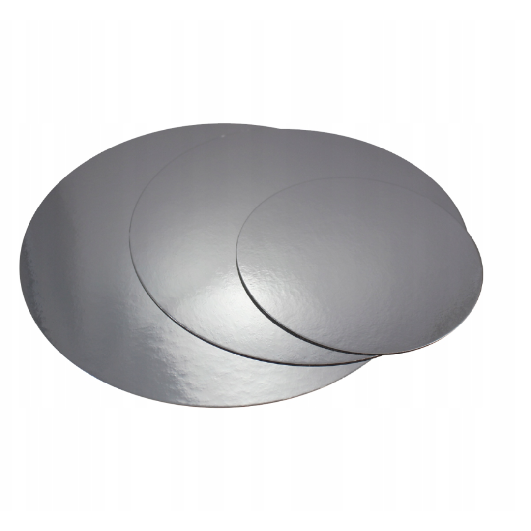 dwustronny podkład pod tort złoto-srebrny – folia ochronna