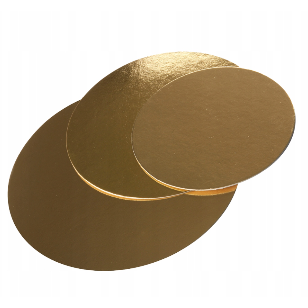 dwustronny podkład pod tort złoto-srebrny – folia ochronna