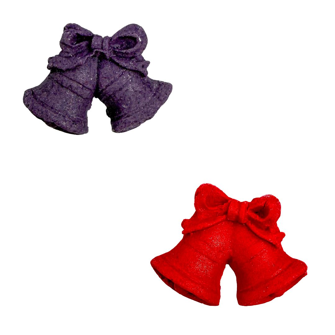 dzwoneczki świąteczne z masy cukrowej