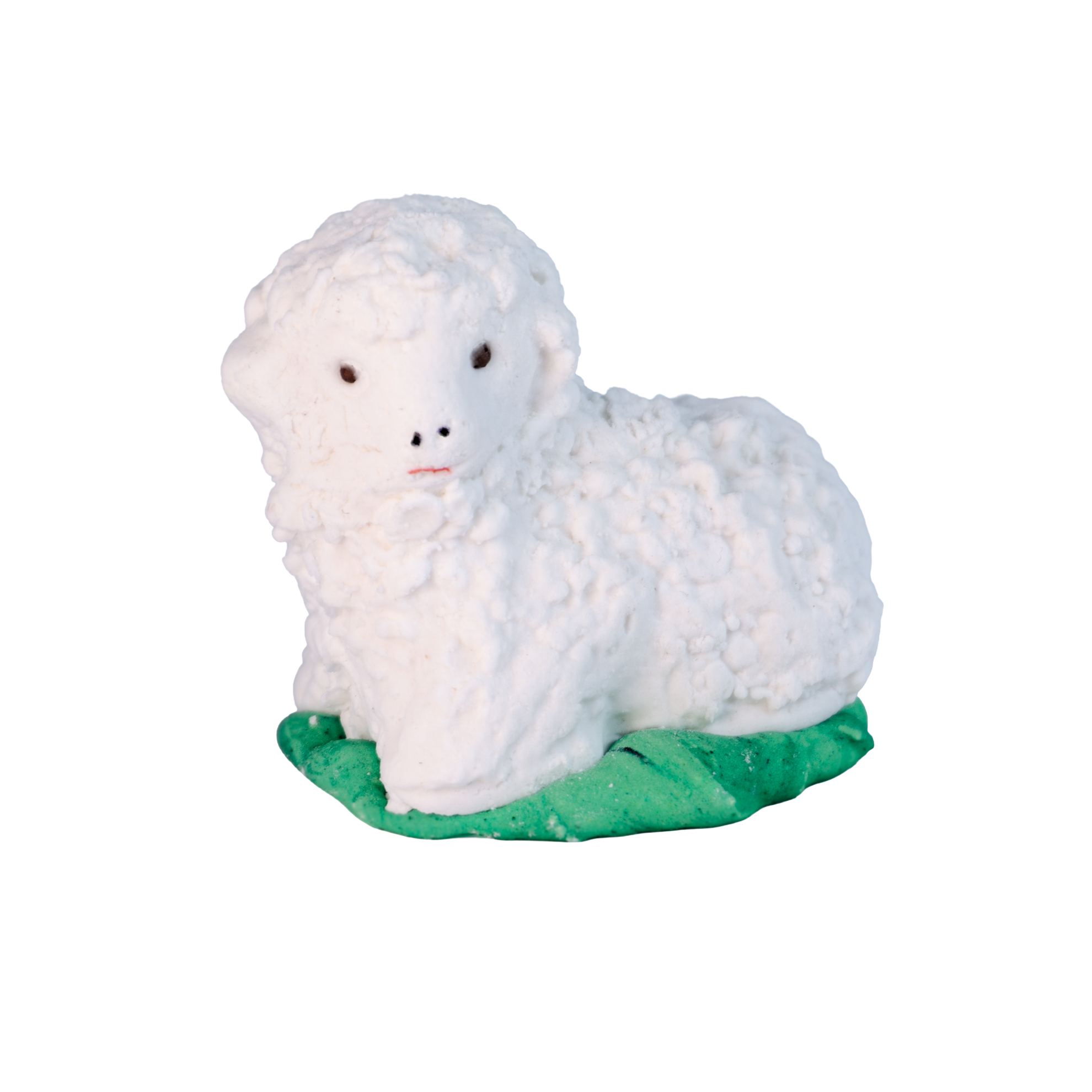 figurka baranka wielkanocnego z masy cukrowej